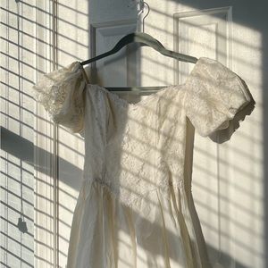 Gunne Sax White Lace Dress